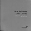Max Beckmann - Lovis Corinth: Sammlung Buchheim