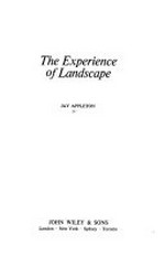 The experience of landscape