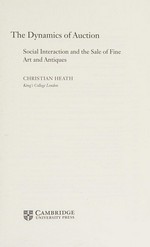 The dynamics of auction: social interaction and the sale of fine art and antiques