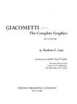 Giacometti: the complete graphics and 15 drawings