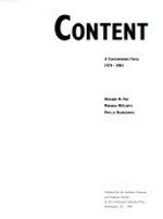 Content: a contemporary focus, 1974-1984