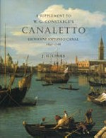 A supplement to W. G. Constable's Canaletto: Giovanni Antonio Canal, 1697 - 1768