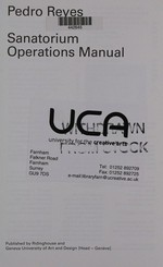Pedro Reyes - Sanatorium operations manual