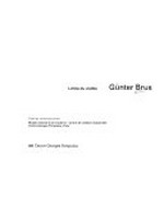 Günter Brus: limite du visible : Galeries Contemporaines, Musée National d'Art Moderne, Centre de Création Industrielle, Centre Georges Pompidou, Paris, 12.10.1993-2.1.1994