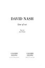 David Nash: line of cut : [exposition: avril - mai 2000]