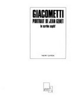 Giacometti, portrait de Jean Genet: le scribe captif