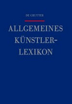 Allgemeines Künstlerlexikon: die bildenden Künstler aller Zeiten und Völker Bd. 88 Matijin - Meixner