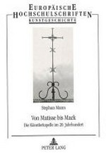 Von Matisse bis Mack: die Künstlerkapelle im 20. Jahrhundert