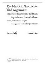 Die Musik in Geschichte und Gegenwart: allgemeine Enzyklopädie der Musik Sachteil 4 Hamm - Kar