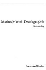 Marino Marini - Druckgraphik: Werkkatalog
