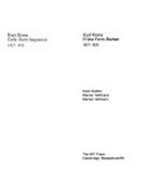 Kurt Kranz - Early form sequences: 1927 - 1932 = Kurt Kranz - Frühe Form-Reihen