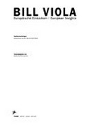 Bill Viola: europäische Einsichten : Werkbetrachtungen