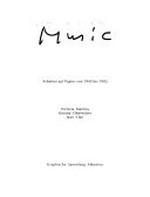 Music: Arbeiten auf Papier von 1945 bis 1992 : Graphische Sammlung Albertina Klagenfurt, 25.11.92-31.1.93