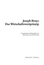 Joseph Beuys: das Wirtschaftswertprinzip