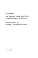 Max Beckmann und die Alten Meister "eine ganz nette Reihe von Freunden"
