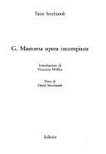 G. Mastorna, opera incompiuta