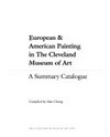 European & American painting in The Cleveland Museum of Art: a summary catalogue
