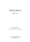 Francis Bacon: peintures récentes : Galerie Maeght Lelong, Paris, 1984