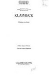 Klapheck: peintures et dessins : Galerie Lelong, Paris, 1989