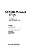 Adolph Menzel - Briefe
