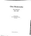 Otto Modersohn: das Frühwerk 1884-1889