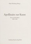 Apollinaire zur Kunst: Texte und Kritiken, 1905-1918