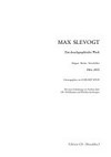 Max Slevogt: das druckgraphische Werk : Mappen, Bücher, Zeitschriften [2] 1914 - 1933