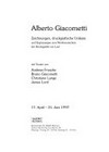 Alberto Giacometti: Zeichnungen, druckgrafische Unikate und Ergänzungen zum Werkverzeichnis der Druckgrafik von Lust : 17. April - 21. Juni 1997, Galerie Klewan, München