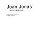 Joan Jonas: works, 1968-1994 : Stedelijk Museum, Amsterdam, 31.05.-19.6.1994